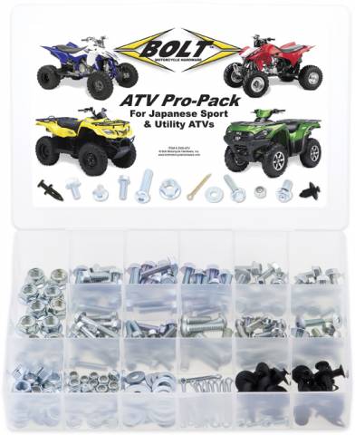 BOLT 2005-ATV ATV Pro Pack Kit with 225 Hardware Pieces for Japanese Quads