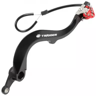 Main image of item: ZETA TRIGGER BRAKE PEDAL RED SUZ DR-Z400 '00-24