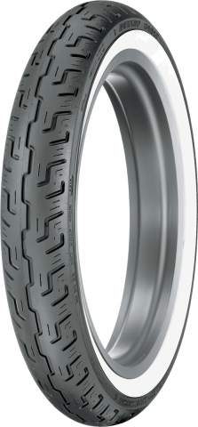Dunlop D401 Front Wide Whitewall Motorcycle Tire 100/90-19 57H