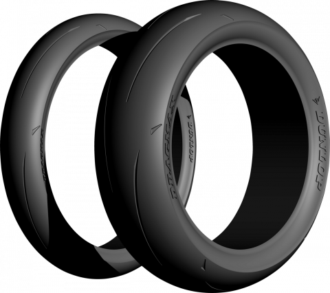 Dunlop Dragmax Front Motorcycle Tire 110/60ZR17 (50W) 45246116