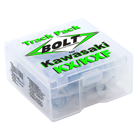 BOLT KX Track Pack 48-Piece Hardware Kit for Kawasaki KX & KXF Models