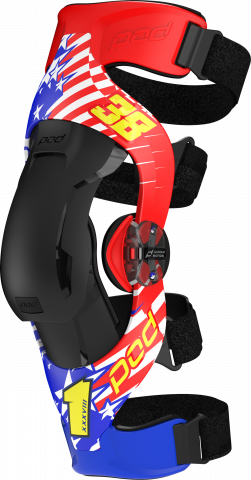 POD K4 2.0 Le Knee Brace (Pr) Danger Boy V2 Youth - Impact-Modified Frame & Multi-Sport Protection