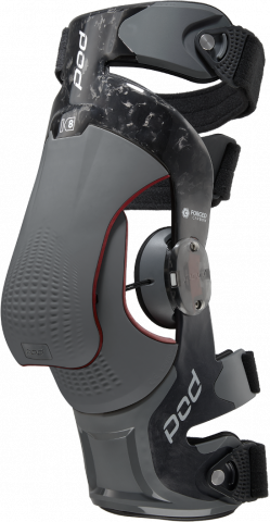 POD K8 3.0 Knee Brace Carbon Left Medium - Advanced Support & Protection