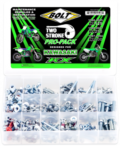 BOLT Propack Kawasaki KX 125/250/500 2-Stroke Engine & Frame Repair Kit