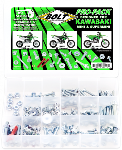 BOLT Propack Kawasaki Mini 2-Stroke Engine Repair Kit KXPP-MINIS