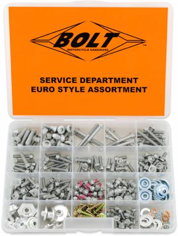 BOLT Euro Style Bolt Kit SVCEURO - 316 pcs Service Assortment for Automotive Repair
