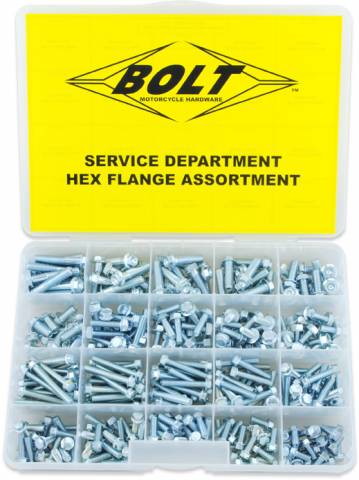 BOLT SVCFLANGE Flange Bolt Kit with 360 Pieces in Stackable Organizer