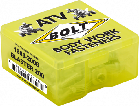 BOLT YAM-8806BLA ATV Body Work Fastener Kit