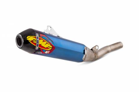 FMF FACTORY 4.1 RCT TITANIUM ANODIZED SL (Slip-On) W/ CARBON CAP YZ250F '19-25 - IN STOCK