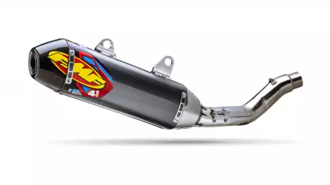 FMF FACTORY 4.1 RCT STAINLESS SL (SLIP-ON) W/ CARBON END CAP (044443) YZ450F '18-25