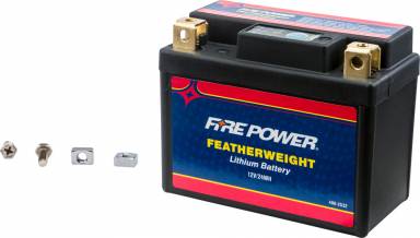 Main image of item: FIRE POWER FEATHERWEIGHT LITHIUM BATTERY 120 CCA 12V/24WH LFP03L-B