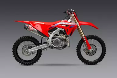 Main image of item: YOSHIMURA RS-12 STAINLESS FULL EXHAUST, W/ STAINLESS MUFFLER CRF450R '21-24