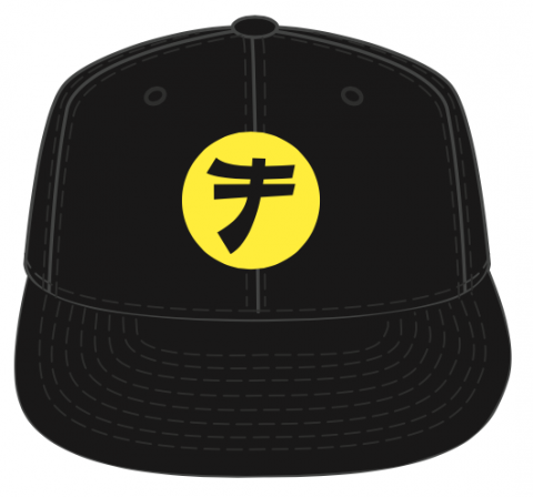 Tokyomods Snapback Hat Black w/ Yellow Logo