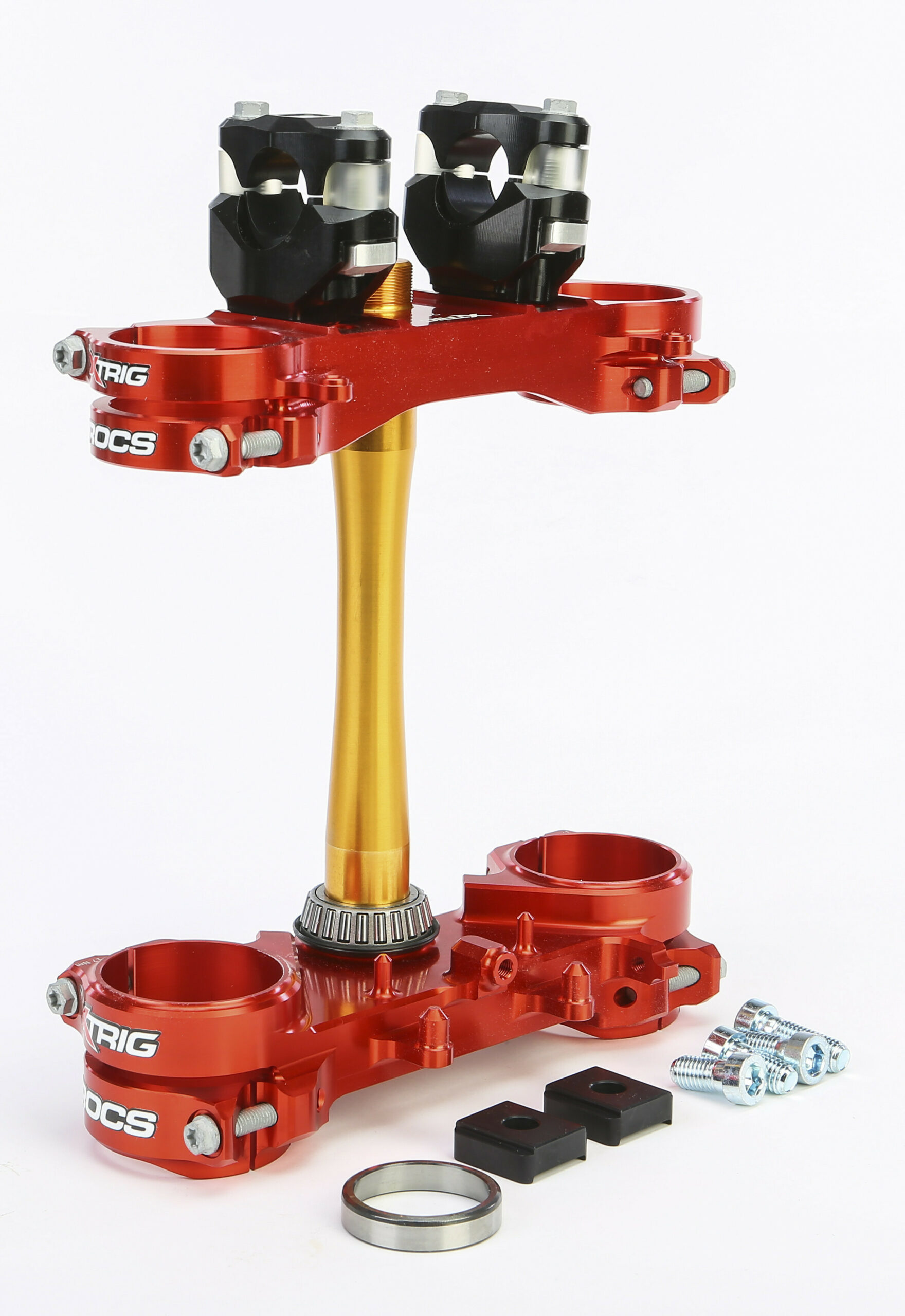 XTRIG ROCS TECH CLAMPS RED HON 22MM CRF250R '22-24 / CRF450R