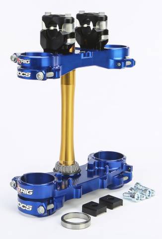 XTRIG ROCS TECH CLAMP SET BLUE YAMAHA 22MM YZ250F '12-25 / YZ450F '10-25