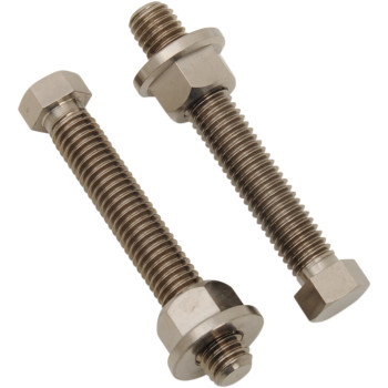 WORKS CONNECTION TI AXLE ADJUSTER BOLTS JAP 8X52MM/10MM / 8MM/12MM NUTS