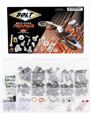 BOLT HARDWARE PRO-PACK KIT: EURO STYLE / KTM '03-25