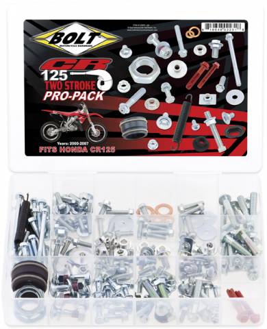 BOLT HARDWARE PRO-PACK KIT: HONDA CR125 '00-07