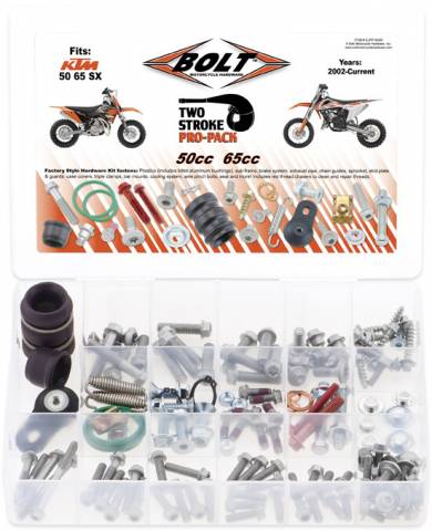 BOLT HARDWARE PRO-PACK KIT: KTM50/65SX '02-25