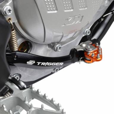 Main image of item: ZETA TRIGGER BRAKE PEDAL ORANGE KTM EXC/SX '01-16
