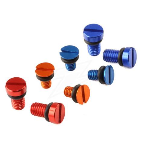 ZETA FF AIR VALVE CAP SCREW KYB SHOWA 2PCS RED