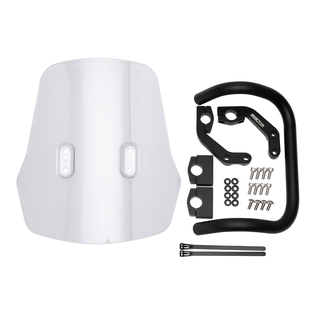 Zeta ZE70-1421 Adventure Windschutzscheibe Für Yamaha XTZ07 Tenere 700 2021 - Mit Halterung