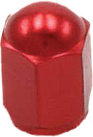 DRC AIR VALVE CAPS RED 2/PK