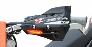 Main image of item: ZETA ARMOR-GUARD XC PROTECTOR W/FLASHER BLACK
