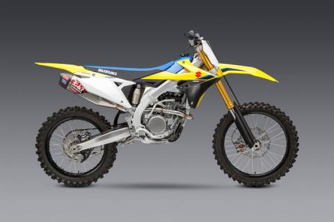 YOSHIMURA RM-Z250 '19-24 RS-12 STAINLESS FULL EXHAUST, W/ ALUMINUM MUFFLER
