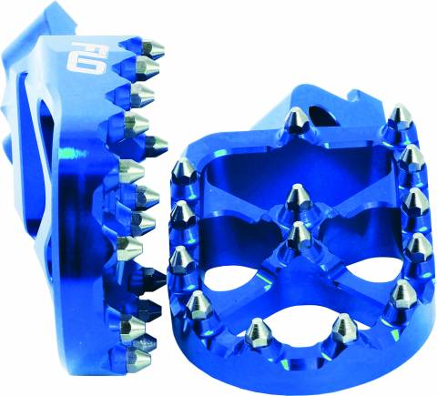 FLO MOTORSPORTS PRO SERIES FOOT PEGS BLUE YAM YZ / YZ-F