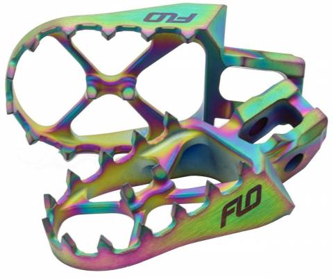 FLO MOTORSPORTS TITANIUM FOOT PEGS JET FUEL YAM YZ /YZ-F