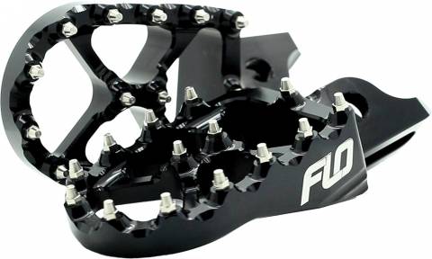 FLO MOTORSPORTS PRO SERIES FOOT PEGS BLACK YAM YZ / YZ-F
