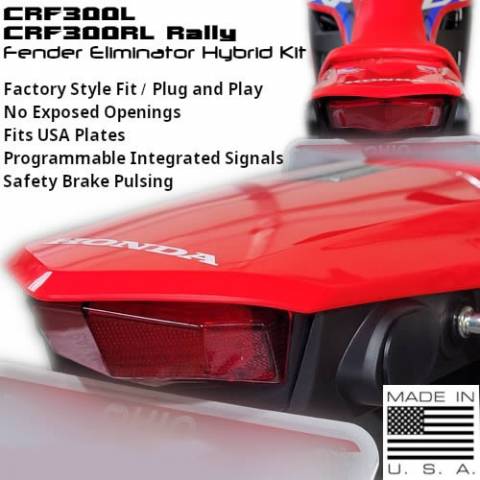CRF300L Rally'21-24 - DRC Edge2 Integrated Turn Signals Tail Lig