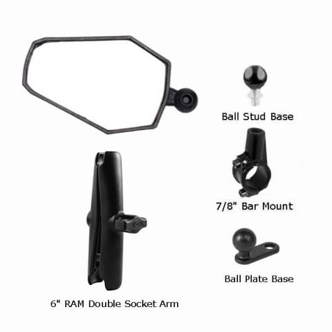 CRF250L Rally'17-20 - Double Take Adventure Mirror