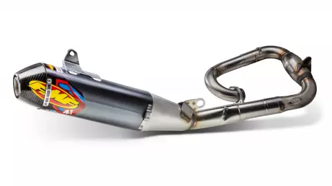 FMF STAINLESS STEEL ALUM. FACT-4.1 RCT W/R.CARBON CAP FULL SYSTEM 044477 YZ450F 23-25 - IN STOCK