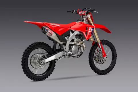 YOSHIMURA CRF250R / RX 2025 RS-12 STAINLESS FULL EXHAUST, W/ STAINLESS MUFFLER - IN STOCK