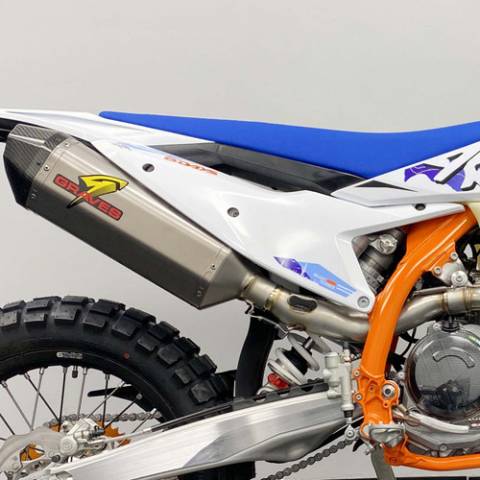 GRAVES KTM 500EXC-F / FE501 24-25 SLIP-ON TITANIUM MUFFLER