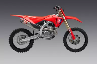 Main image of item: YOSHIMURA CRF250R / RX 2025 RS-12 TITANIUM FULL EXHAUST, W/ TITANIUM MUFFLER