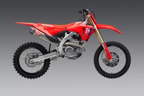 YOSHIMURA CRF250R / RX 2025 RS-12 TITANIUM FULL EXHAUST, W/ TITANIUM MUFFLER