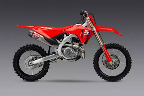 CRF450R/RX '25-26 - YOSHIMURA RS-12 STAINLESS FULL EXHAUST, W/ STAINLESS MUFFLER