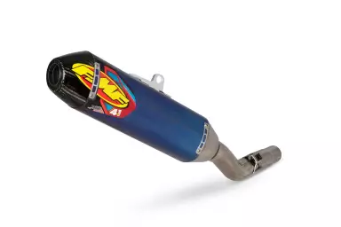 Main image of item: FMF FACTORY 4.1 RCT TITANIUM SLIP-ON W/CARBON ENDCAP - RMZ450 '18-25