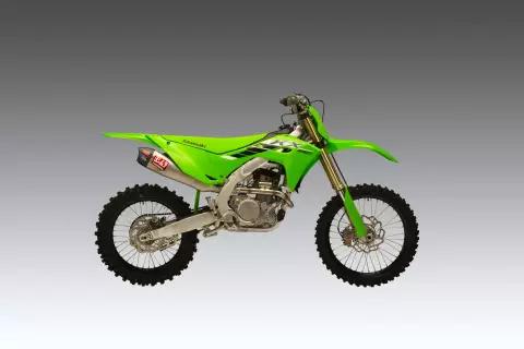 YOSHIMURA KX250F '25 RS-12 STAINLESS FULL EXHAUST, W/ ALUMINUM MUFFLER