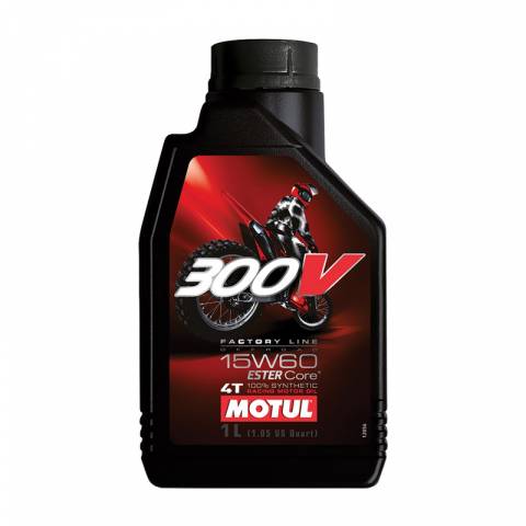 MOTUL 300V OFFROAD 4T COMPETITION SYNTHETIC OIL 15W-60 LITER