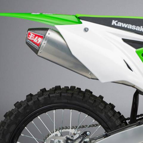 RS-4 HEADER/CANISTER/END CAP EXHAUST FULL SYSTEM SS-AL-CF - KX250F '17-20