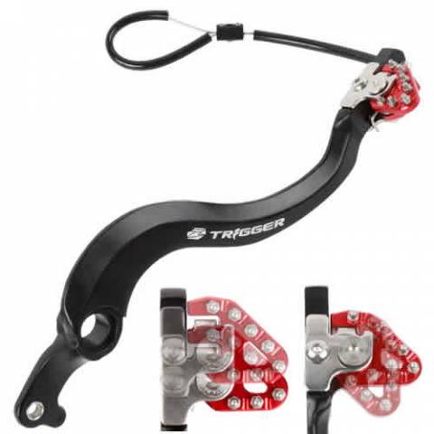 ZETA TRIGGER BRAKE PEDAL RED HON CRF250L '12-20