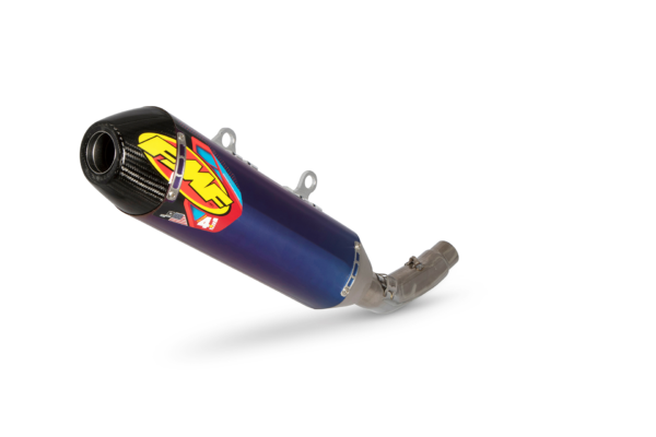 FMF FACTORY 4.1 RCT TITANIUM ANODIZED SL (Slip-On) W/ CARBON CAP (045633)