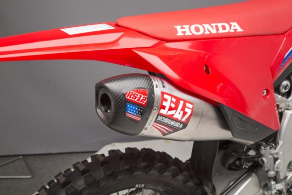 YOSHIMURA CRF250R / RX 22-24 RS-12 STAINLESS SLIP-ON EXHAUST, W/ STAINLESS MUFFLER