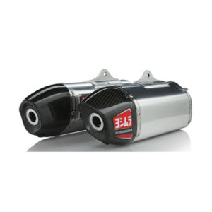 RS-9 HEADER/CANISTER/END CAP EXHAUST DUAL SLIP-ON SS-AL-CF